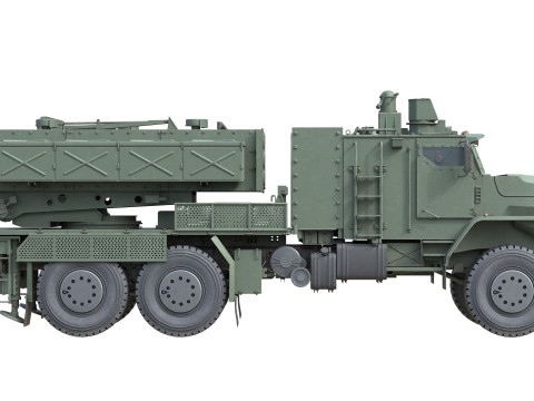 TOS 2 Multiple rocket launcher Modelo 3D
