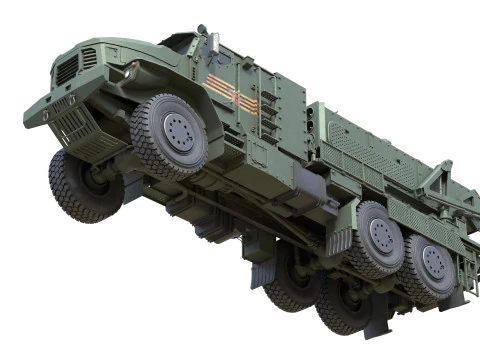 TOS 2 Multiple rocket launcher 3D Model