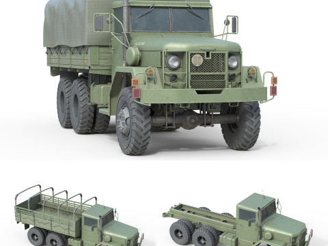 Military Cargo Truck m35a2 3D Model