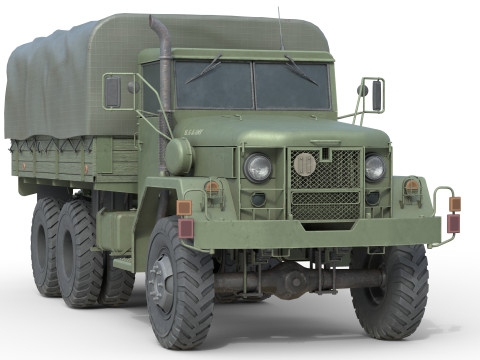 Military Cargo Truck m35a2 3D Model