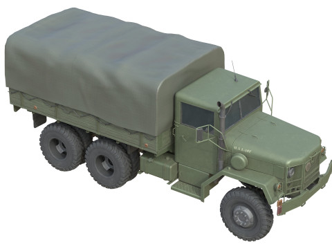 Military Cargo Truck m35a2 3D Model