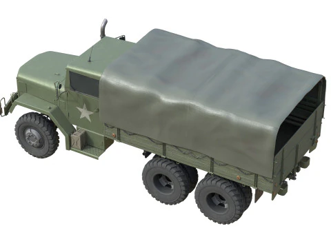 Camion da carico militare m35a2 Modello 3D
