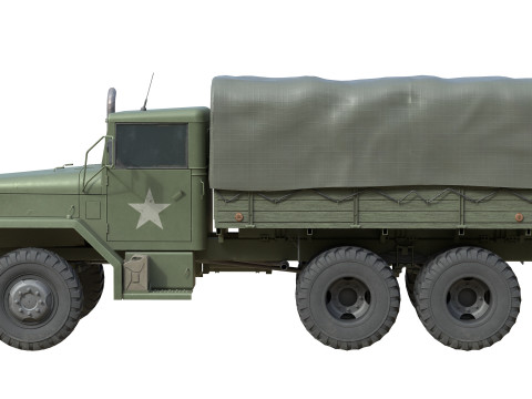 Military Cargo Truck m35a2 3D Model