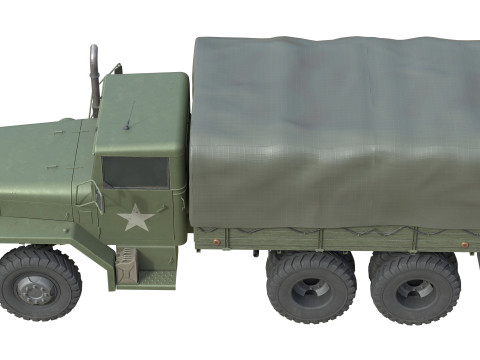 Military Cargo Truck m35a2 3D Model