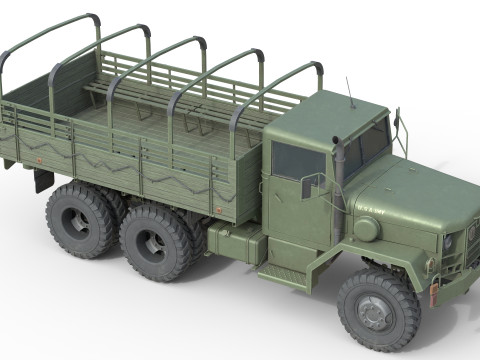Military Cargo Truck m35a2 3D Model
