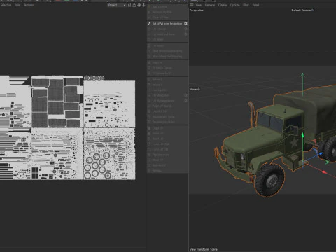 Camion da carico militare m35a2 Modello 3D