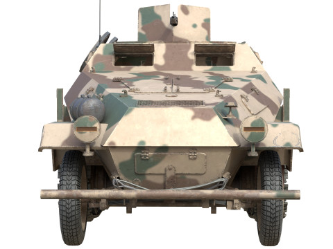 Armored Infantry Vehicle Sd Kfz 251 3D मॉडल