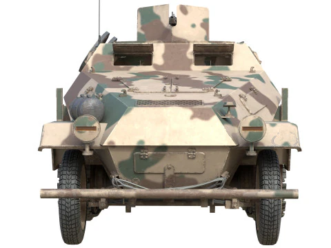 Veicolo corazzato da fanteria Sd Kfz 251 Modello 3D