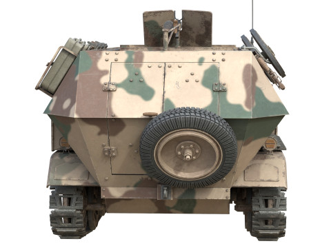 Armored Infantry Vehicle Sd Kfz 251 3D मॉडल