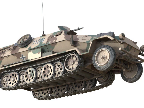 Veicolo corazzato da fanteria Sd Kfz 251 Modello 3D