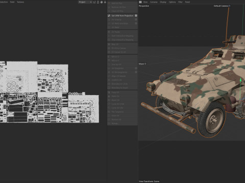 Armored Infantry Vehicle Sd Kfz 251 3D मॉडल