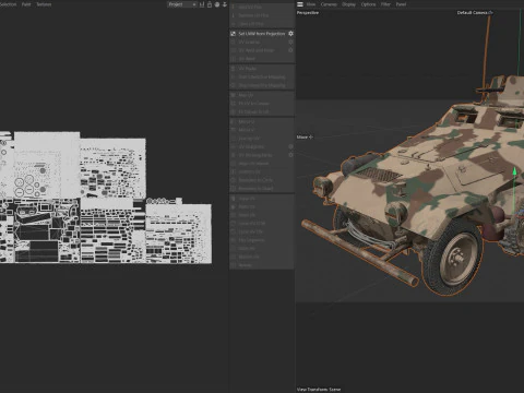 Veicolo corazzato da fanteria Sd Kfz 251 Modello 3D