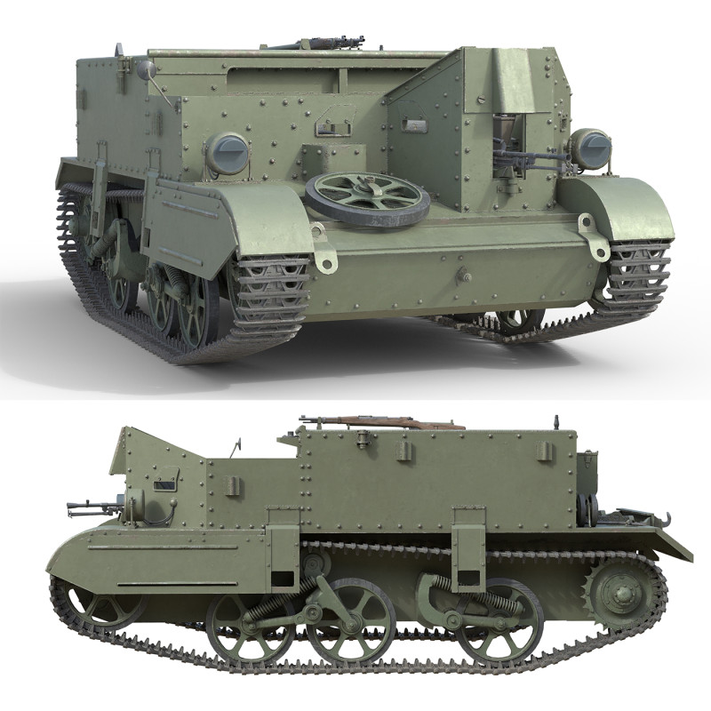 Bren Carrier 3D 模型 .c4d .max .obj .3ds .fbx .stl .blend 