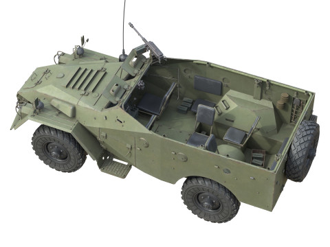 Mobil Lapis Baja BTR 40 Model 3D