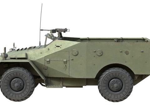 Mobil Lapis Baja BTR 40 Model 3D