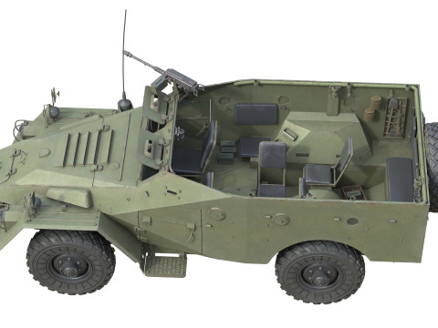 Mobil Lapis Baja BTR 40 Model 3D