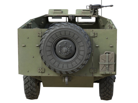 Mobil Lapis Baja BTR 40 Model 3D