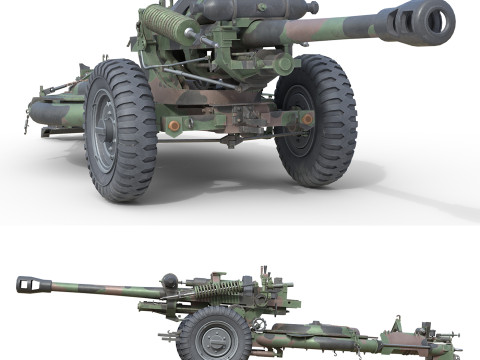 Field Howitzer M119 3D Model