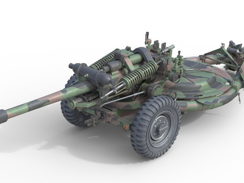 Field Howitzer M119 3D Model