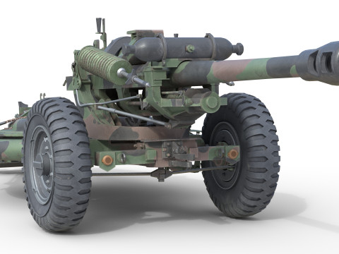 Field Howitzer M119 3D Model