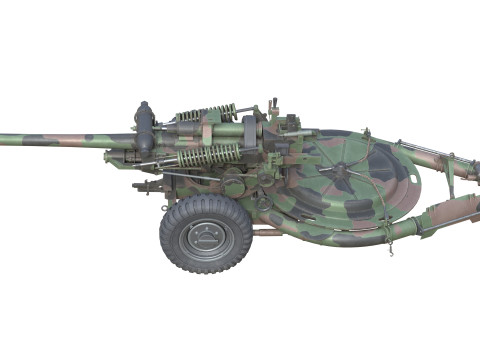 Field Howitzer M119 3D Model