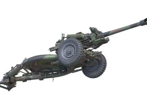 Field Howitzer M119 3D Model