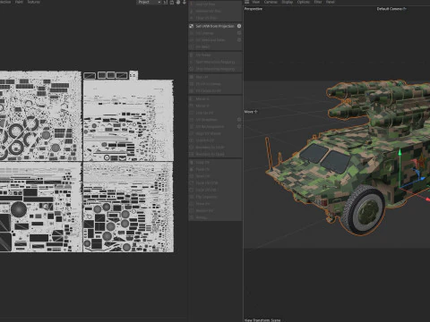 Chiński system rakietowy obrony powietrznej HQ-7B Model 3D