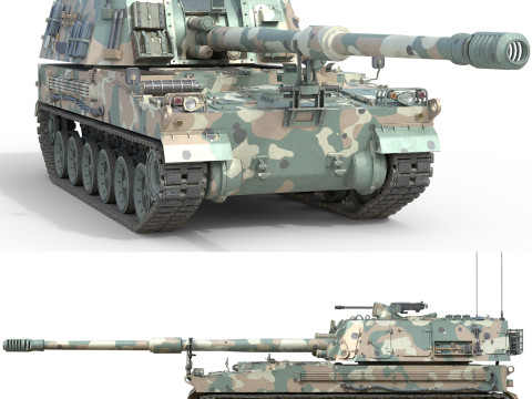 K9 Thunder Howitzer 3D Model