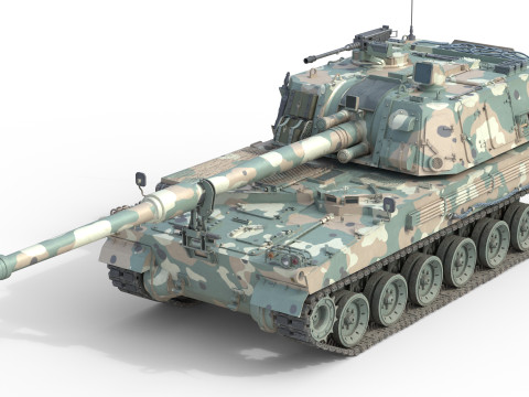 K9 Thunder Howitzer 3Dモデル
