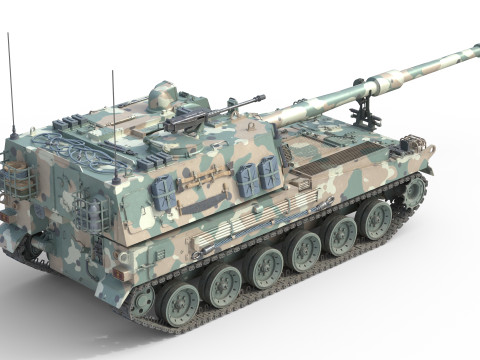 K9 Thunder Howitzer 3Dモデル