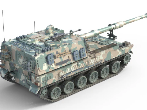 Obice K9 Thunder Modello 3D