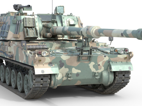 K9 Thunder Howitzer 3Dモデル