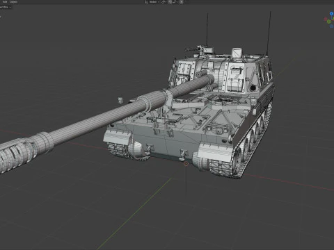 Obice K9 Thunder Modello 3D