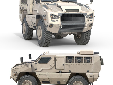 MRAP Mine Resistant Ambush Protected Vehicle 3D Model
