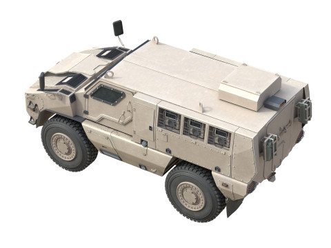 MRAP Mine Resistant Ambush Protected Vehicle Modelo 3D