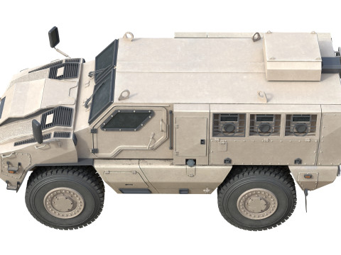 MRAP Mine Resistant Ambush Protected Vehicle Modelo 3D