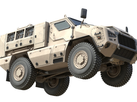 MRAP Mine Resistant Ambush Protected Vehicle Modelo 3D