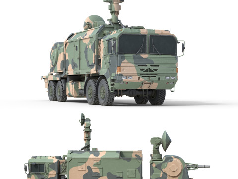 Self-propelled anti-aircraft LD 2000 3D Model