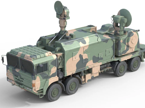 Self-propelled anti-aircraft LD 2000 3D Model