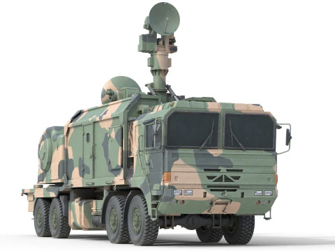 Self-propelled anti-aircraft LD 2000 3D Model