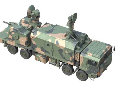 Self-propelled anti-aircraft LD 2000 3D Model