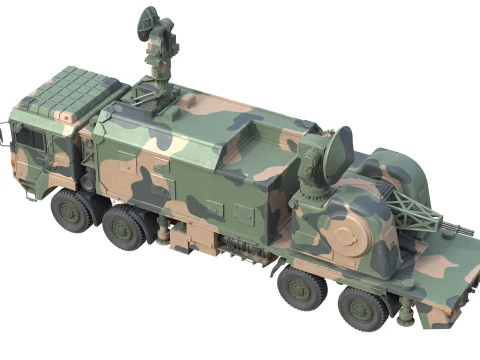 Self-propelled anti-aircraft LD 2000 3D Model