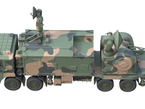 Self-propelled anti-aircraft LD 2000 3D Model