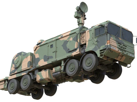 Self-propelled anti-aircraft LD 2000 3D Model