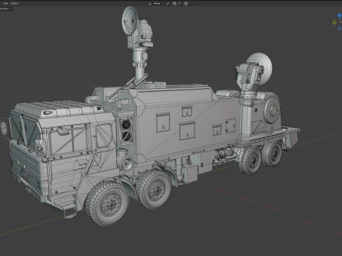 Self-propelled anti-aircraft LD 2000 3D Model