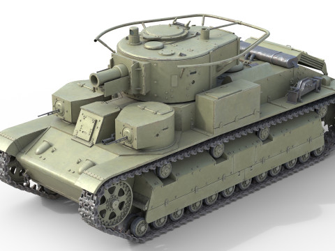 T 28 Medium Tank 3Dモデル