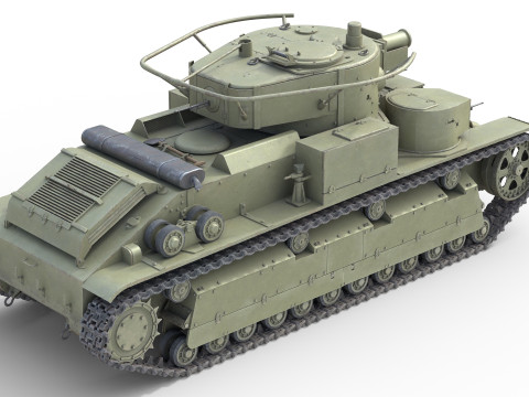 T 28 Medium Tank 3Dモデル