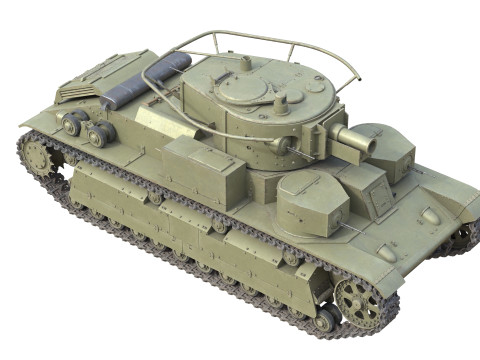 T 28 Medium Tank 3Dモデル