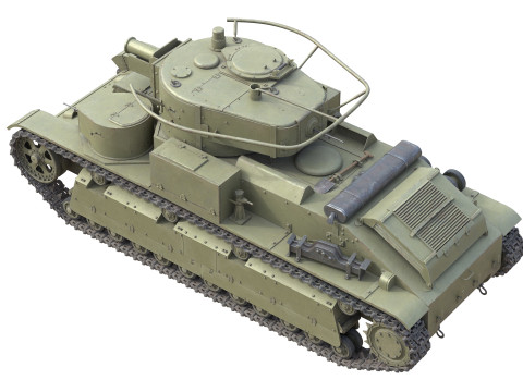 T 28 Medium Tank 3Dモデル