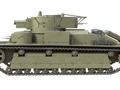 Carro armato medio T 28 Modello 3D